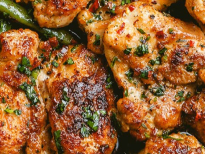 Lemon Garlic Chicken Thighs